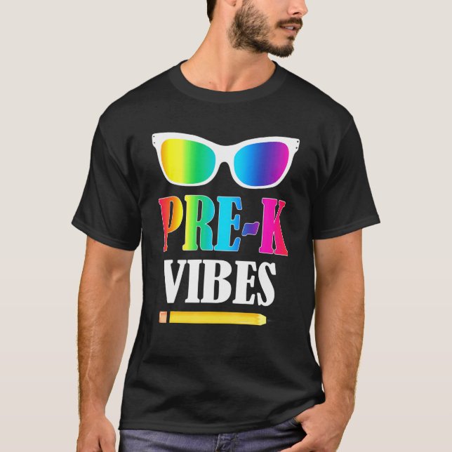 Pre-K Vibes Back to school T Shirt (Framsida)