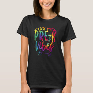 Pre K Vibes Back to school Tie Dye Lärare Student T Shirt