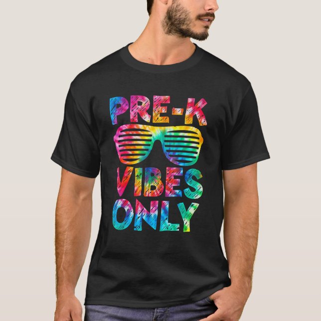 Pre K Vibes Endast Back to school T Shirt (Framsida)
