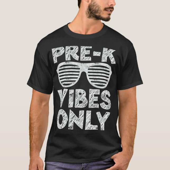 Pre K Vibes Endast Back to school T Shirt (Framsida)