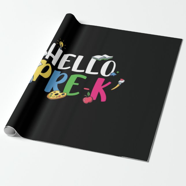 Pre Kindergarten Hej Pre Kindergarten Presentpapper (Utrullad)