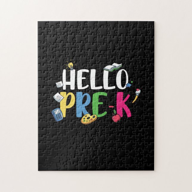Pre Kindergarten Hej Pre Kindergarten Pussel (Vertikal)