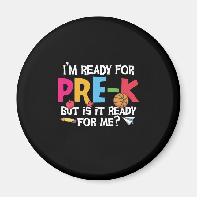 Pre Kindergarten jag är Redo för Pre Kindergarten Magnet (Framsidan)