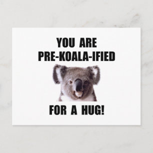 Pre Koala Qualified Hug Vykort