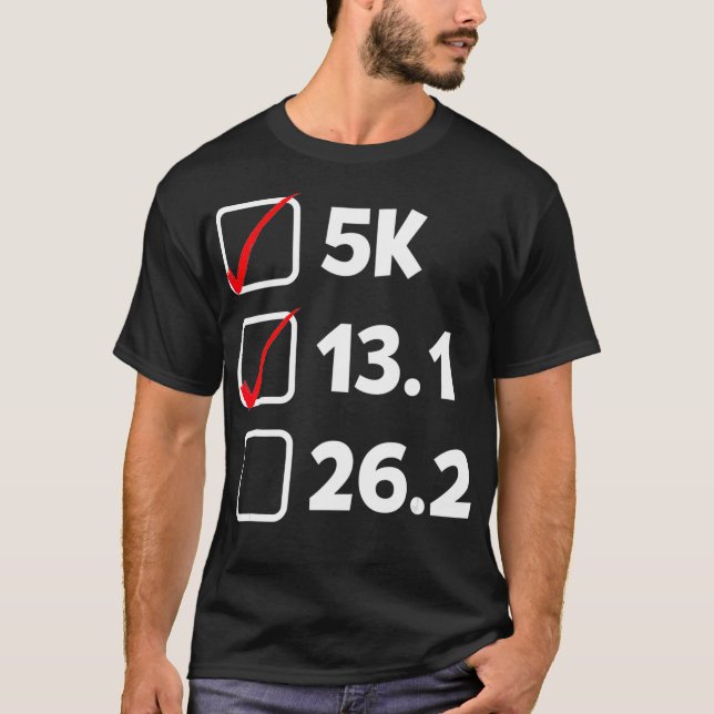 Pre Marathon Checklist Funny Running  T Shirt (Framsida)