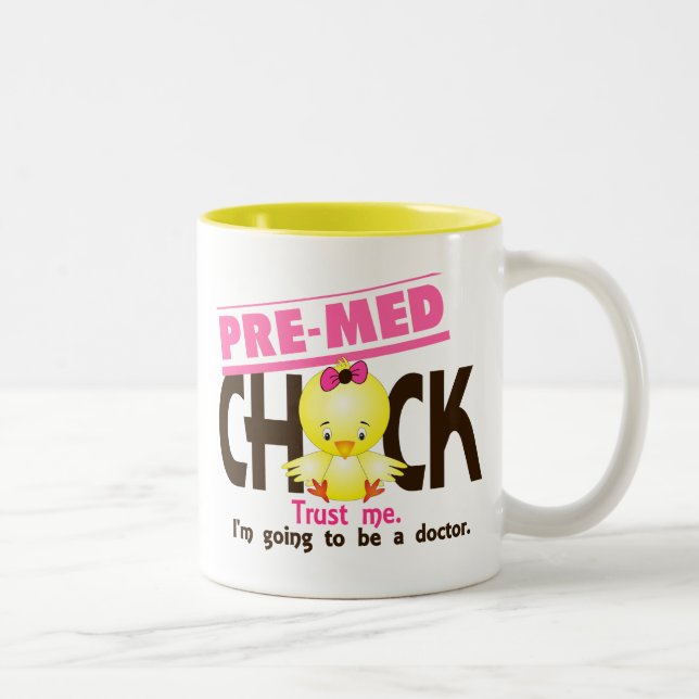 Pre-Med chick 3 Två-Tonad Mugg (Höger)