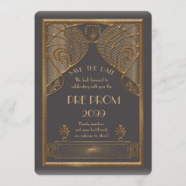 Pre-Prom Junior, Underbar Gatsby, Guld, grått B Spara Datumet