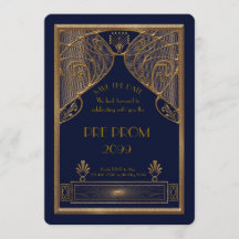 Pre-PromJunior, Underbar Gatsby, Guld, marin