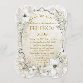 Pre-PromJunior, Underbar Gatsby, Guld,silver,paren Spara Datumet