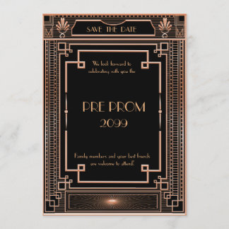 Pre-PromJunior, Underbar Gatsby, Guld,svart Spara Datumet