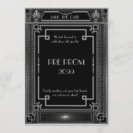 Pre-PromJunior, Underbar Gatsby, Silver,svart Spara Datumet