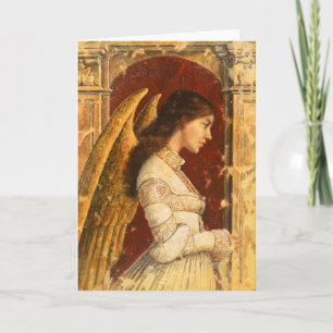 Pre-Raphaelite Angel Mural Hälsning Card Kort