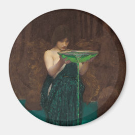 Pre-Raphaelite Circe Invidiosa Waterhouse Magnet