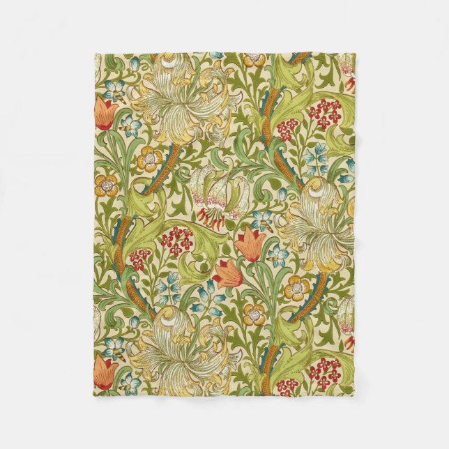 Pre-Raphaelite för William Morris guld- Fleecefilt (Framsidan)