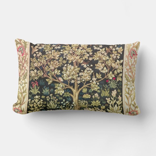 Pre-Raphaelite för William Morris livets Lumbarkudde (Framsida)