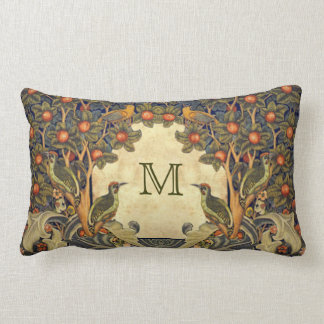Pre Raphaelite Wm. Morris ANPASSADE MONOGRAM Lumbarkudde
