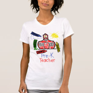 Pre skjorta för K-lärare T - Schoolhouse & krito Tee