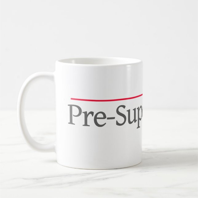 "PRE--SUPERADVOKAT", -- KAFFEMUGG (Vänster)