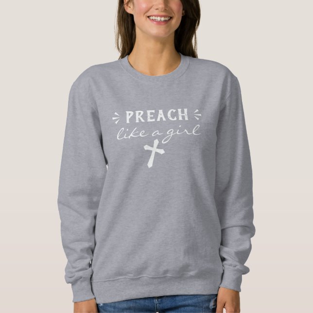 Preach as a Girl Quote T Shirt (Framsida)