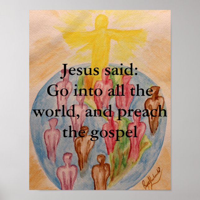 Preach the Gospel Poster (Framsidan)
