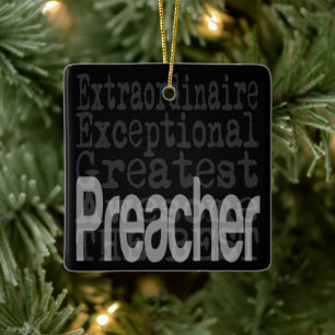 Preacher Extraordinaire Julgransprydnad Keramik