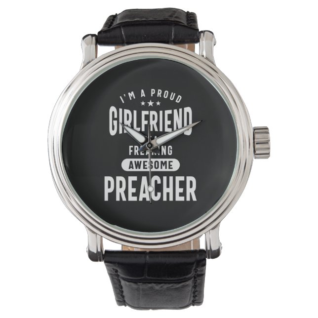 Preacher Job Title Tee Manar Womens Armbandsur (Framsida)