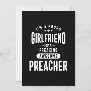 Preacher Job Title Tee Manar Womens Inbjudningar