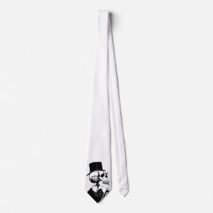 Preacher Skeleton Necktie Slips