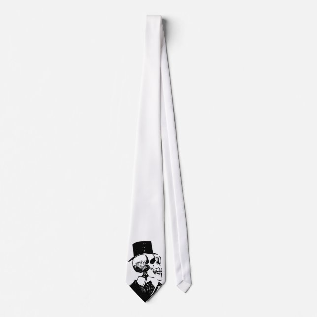 Preacher Skeleton Necktie Slips (Framsida)