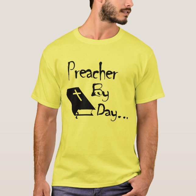 Preacher vid dag…., Skjorta T-shirt (Framsida)