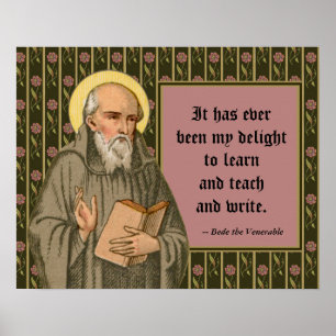 Preaching of the Venerable Bede (P 008; Offert) Poster