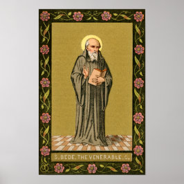 Preaching of the Venerable Bede (P 008) Poster