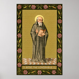 Preaching of the Venerable Bede (P 008) Poster