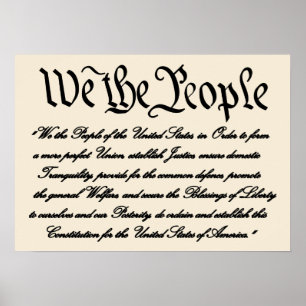 Preamble United Stater Poster