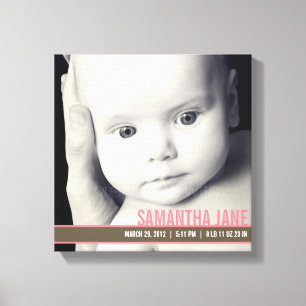 Precious Band Nursery Canvas Art - Rosa