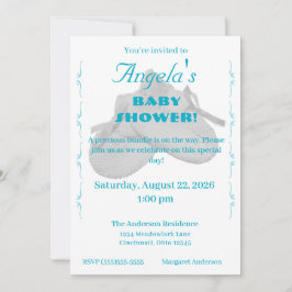 Precious Bundle Boy Baby Shower Invitation Inbjudningar