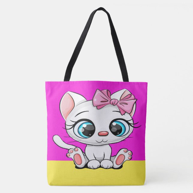 PRECIOUS KITTEN Tote - se tillbaka! Tygkasse (Framsida)