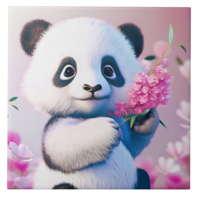 Precious Panda Kakelplatta (Framsidan)