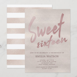 Precious Pearl Inbjudan till Sweet sixteen