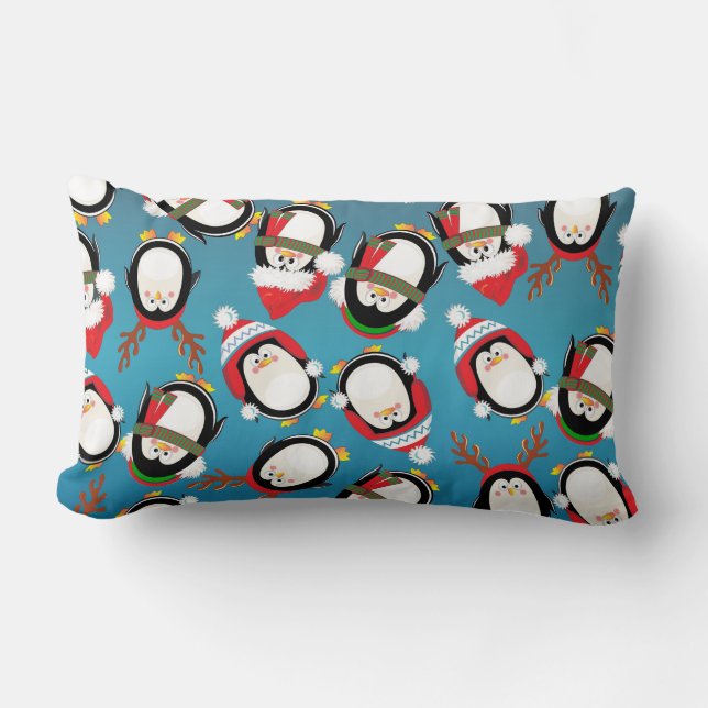 Precious Penguins Lumbar Pillow Lumbarkudde (Framsida)