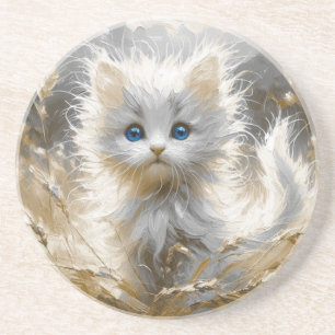 Precious White Kitten Underlägg