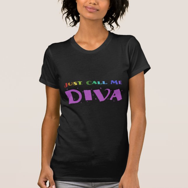 Precis appell mig Diva Tee Shirt (Framsida)
