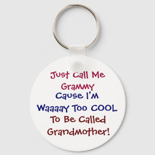 Precis appell mig Grammy kall farmor Keychain Nyckelring