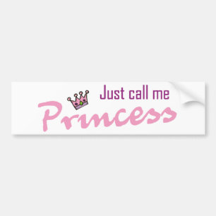 Precis appell mig princess bildekal