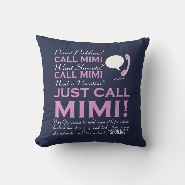 Precis appell MIMI! Kudde (Framsida)