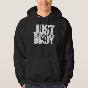 precis bboy - bedrövad vit hoodie
