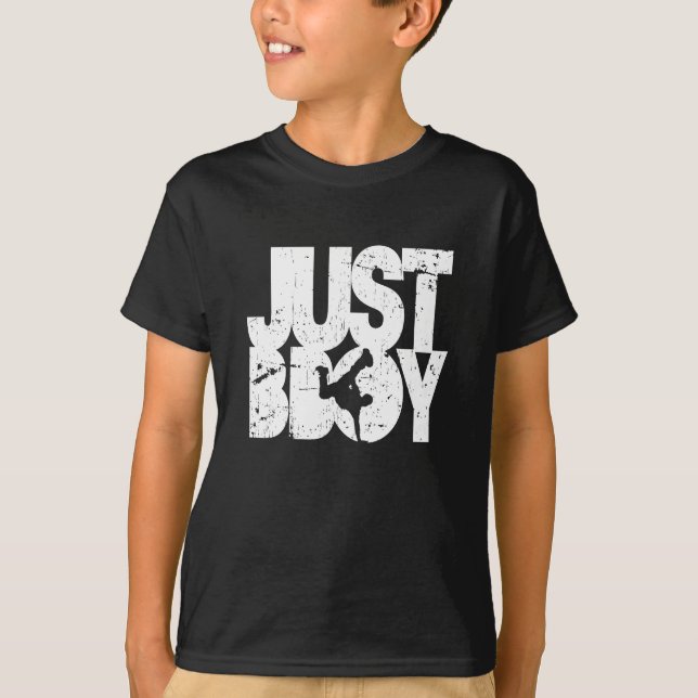 precis bboy - bedrövad vit t-shirt (Framsida)