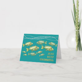 Precis behålla som simmar Notecard Kort