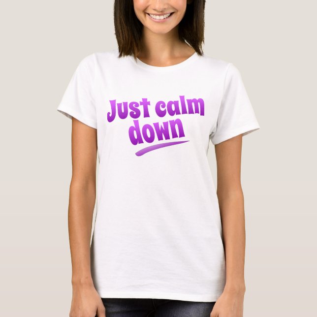 Precis besegrar lugn t-shirt (Framsida)
