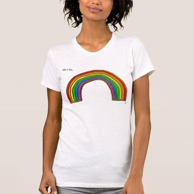 Precis bet a… regnbågesingleten t-shirt (Framsida)